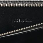 Shiny Calfskin Monochrome Crocodile Embossed Small Hourglass Top Handle Bag Black