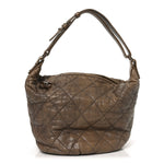 Lambskin Quilted Cloudy Bundle Hobo Beige