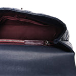 Caviar Quilted Small Coco Handle Flap Navy