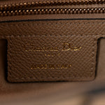 Grained Calfskin Saddle Bag With Strap Taupe