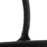Calfskin Crocodile Embossed Baby Sac De Jour Black
