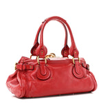 Calfskin Medium Paddington Satchel Red