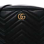 Calfskin Matelasse GG Marmont Travel Bag Black