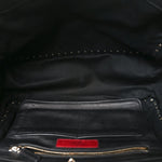 Vitello Medium Rockstud Tote Tote Black