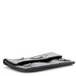 Agneau Giant 12 Rose Gold Hardware Envelope Clutch Anthracite