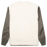 Sherpa / Washed Satin Modern - Ivory