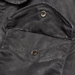 Washed Satin Utility Vest - Black