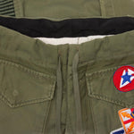 Zip Lounge Pant - Army/Patchwork