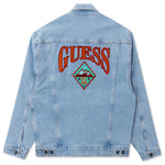 Guess Oversize Mountain Denim Jacket - Rivera Light Indigo