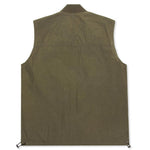 High Shrunk Nylon Utility Vest - Olive