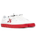 Low Vulcanized Suede Leather - White/Red