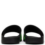 Spray Stripes Slider - Black/Green