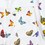 Butterfly Buckles Pants - White/Multi