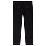 Corduroy Pockets Pants - Black/Black