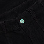 Corduroy Pockets Pants - Black/Black