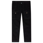 Corduroy Pockets Pants - Black/Black
