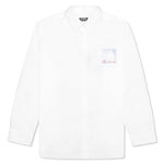 Big Fit Patched Shirt - White