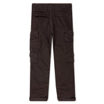 Herringbone Cotton Cargo Pants - Brown