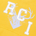 RCI Deer Logo Hooded Sweatshirt - Yellow