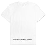 S Embroidery T-Shirt - White