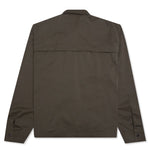 Crop Button Down Shirt - Olive