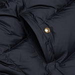 Downfilled Snap Front Vest - Navy