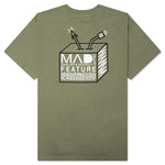 Feature x MAD Gallery x Pretty Done Direction Tee - Oil Green