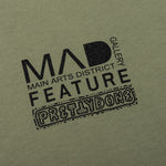 Feature x MAD Gallery x Pretty Done Direction Tee - Oil Green