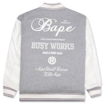 Bape Varsity Jacket - Grey