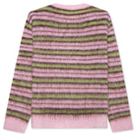 Pink Striped Mohair Sweater - Quartz