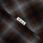 Abc. Flannel Plaid Puffer Quilted Jacket - Blue