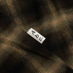 Abc. Flannel Plaid Puffer Quilted Jacket - Green