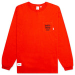 Vans x WTAPS L/S Tee - Mandarin Red